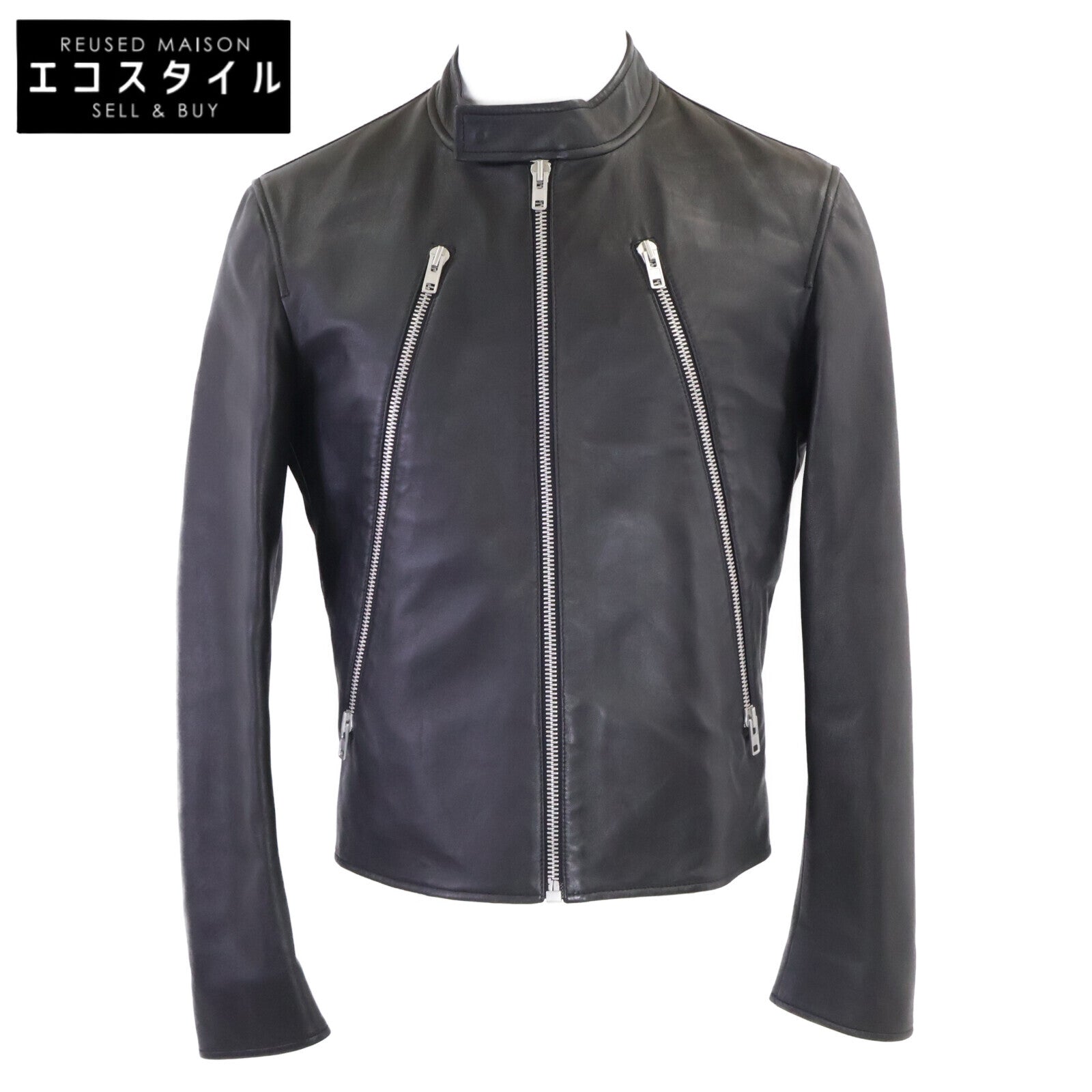 Maison margiela メゾンマルジェラ 【国内正規】S50AM0489 羊革 5-ZIP 八の字ジップ ライダースジャケット ジャケット