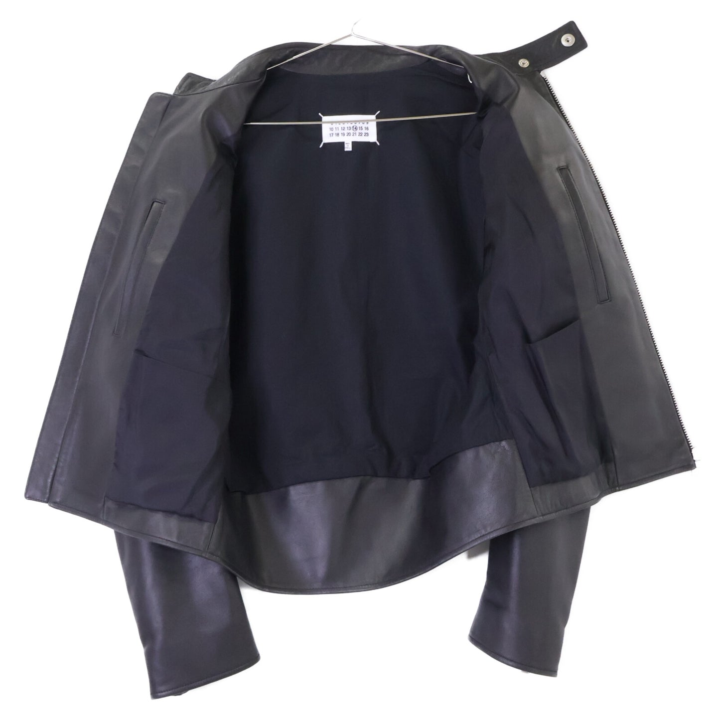 Maison margiela メゾンマルジェラ 【国内正規】S50AM0489 羊革 5-ZIP 八の字ジップ ライダースジャケット ジャケット