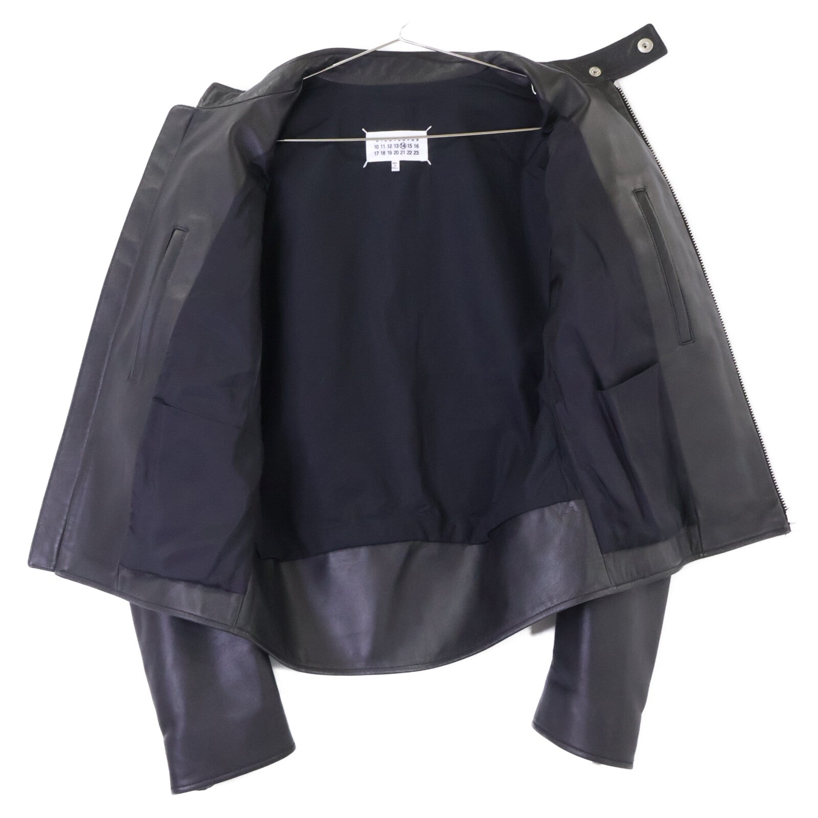 Maison margiela メゾンマルジェラ 【国内正規】S50AM0489 羊革 5-ZIP 八の字ジップ ライダースジャケット ジャケット
