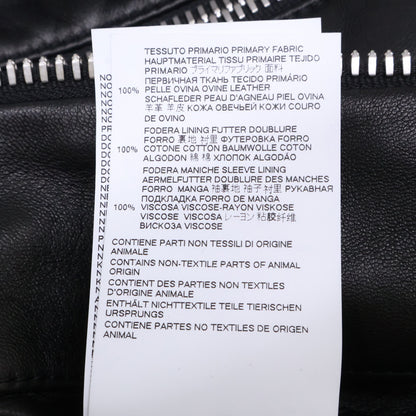 Maison margiela メゾンマルジェラ 【国内正規】S50AM0489 羊革 5-ZIP 八の字ジップ ライダースジャケット ジャケット