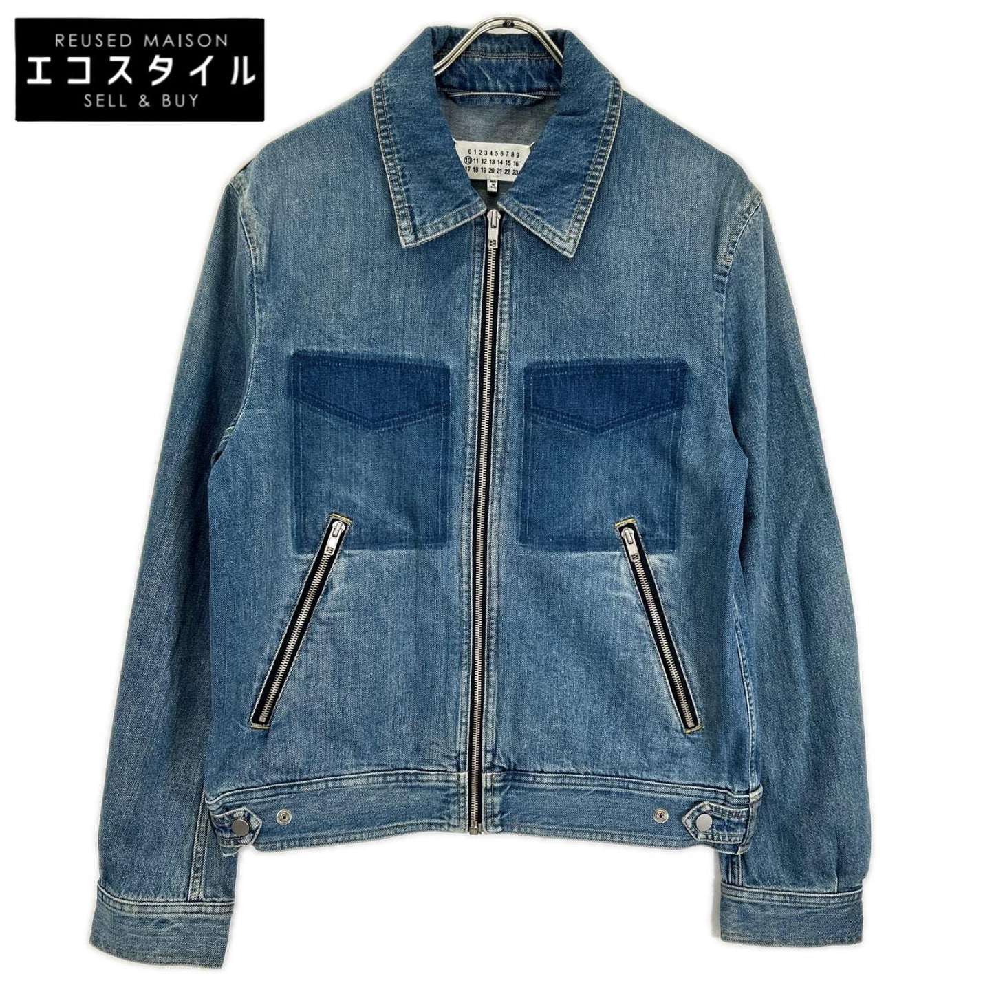 Maison margiela メゾンマルジェラ 19年製 S50AM0408 インディゴ ジップアップ デニムジャケット ジャケット