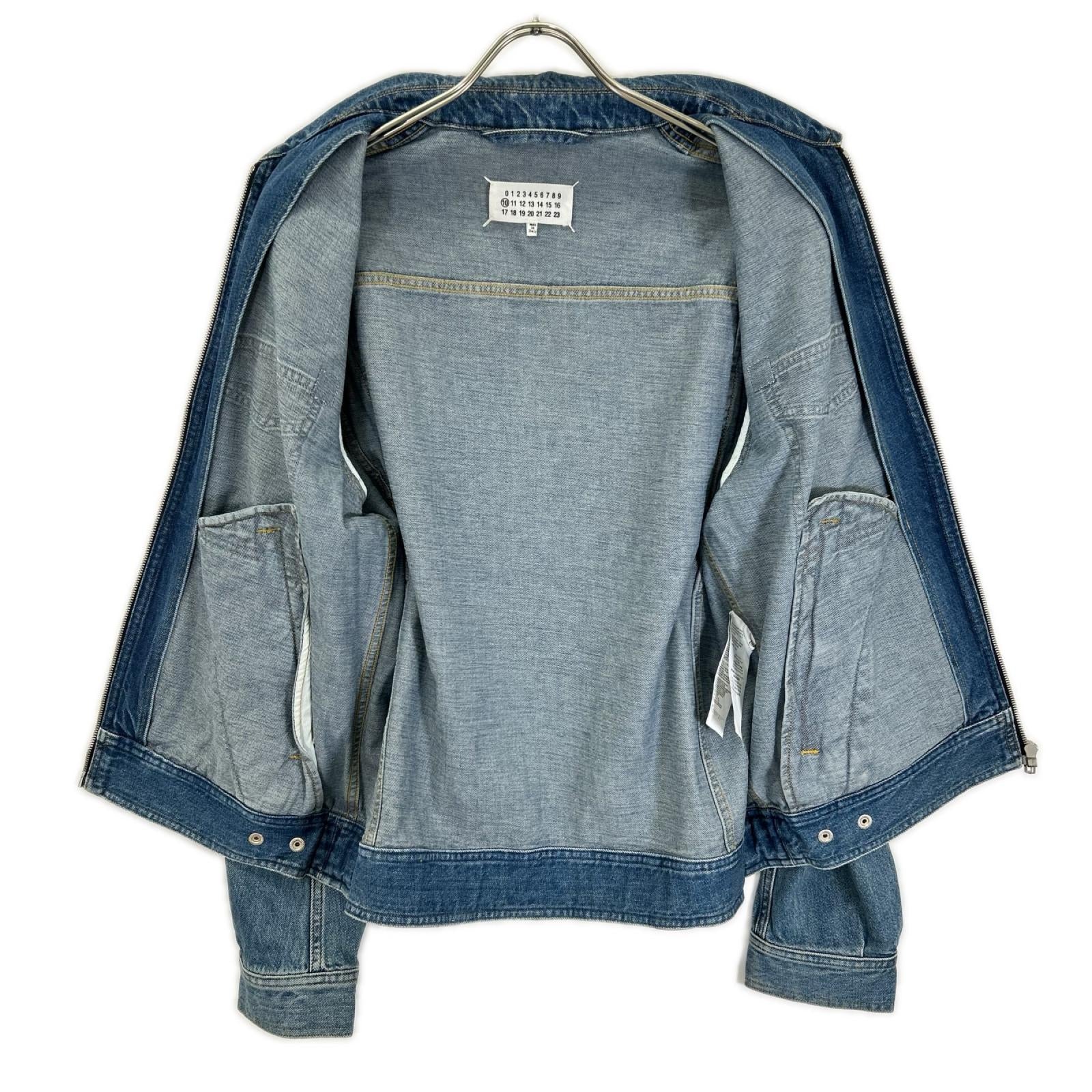 Maison margiela メゾンマルジェラ 19年製 S50AM0408 インディゴ ジップアップ デニムジャケット ジャケット