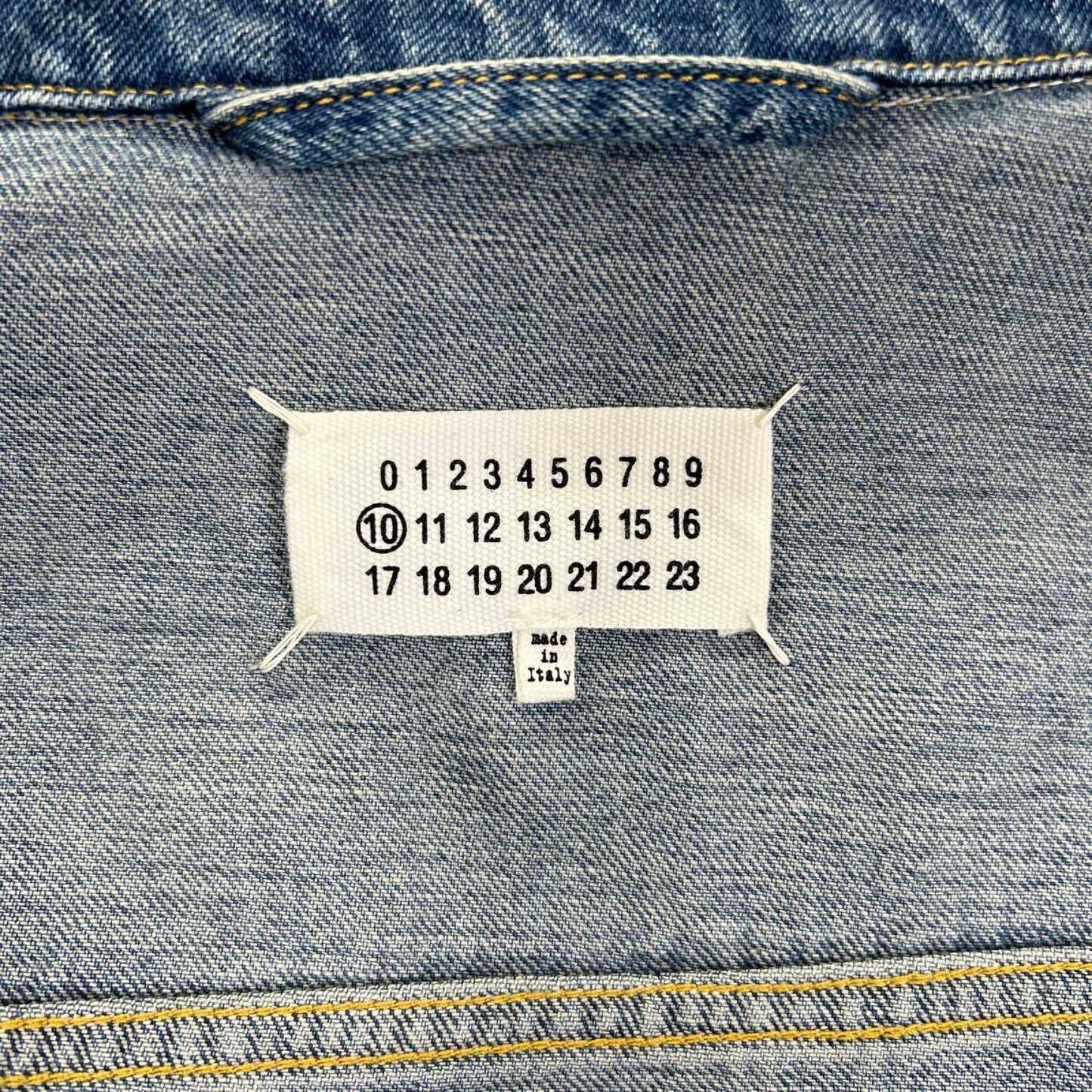 Maison margiela メゾンマルジェラ 19年製 S50AM0408 インディゴ ジップアップ デニムジャケット ジャケット