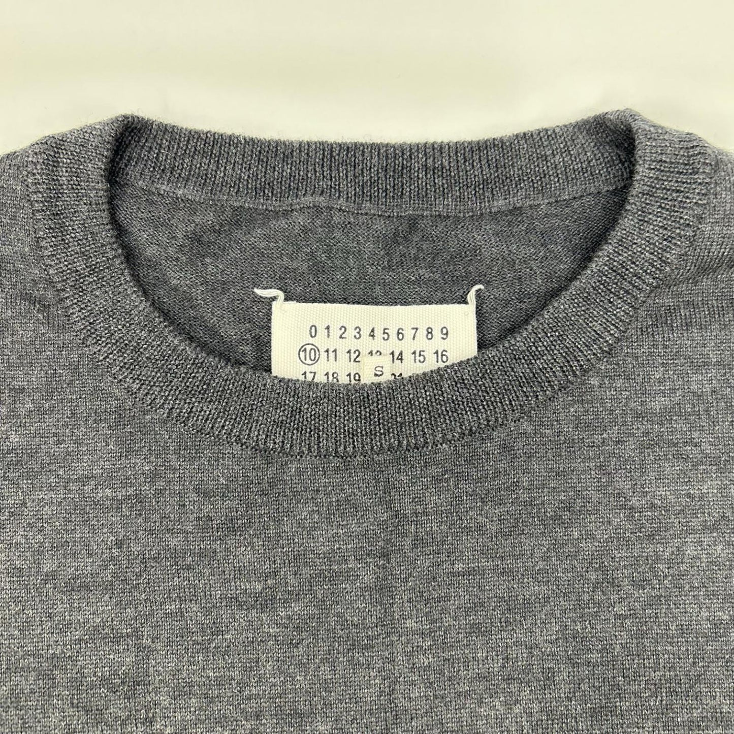 Maison margiela メゾンマルジェラ 19年製 S50HA0894 グレー ウール ニット ベスト ベスト