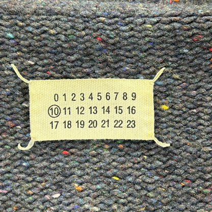 MARTIN MARGIELA マルタンマルジェラ 08年製 ここのえ期　30HA166 ネイビー ウール ネップ柄 ボタンカーディガン トップス