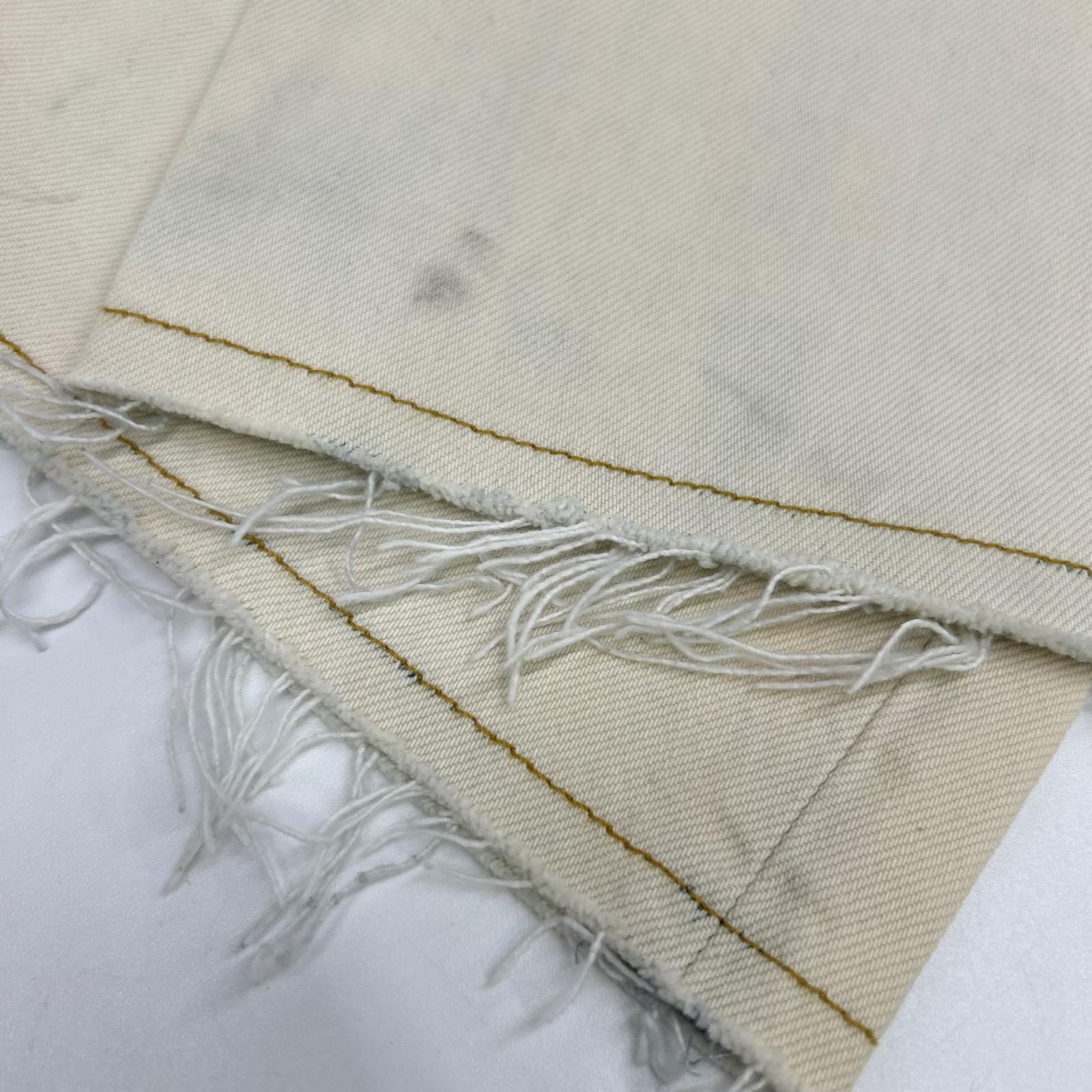 Maison margiela メゾンマルジェラ 20年製 S30LA0172 ブルー×ホワイト コーティング カットオフデニム ボトムス