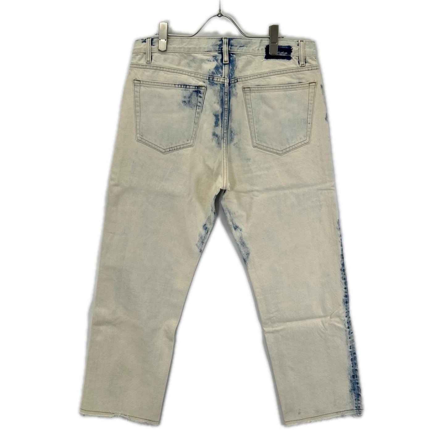 Maison margiela メゾンマルジェラ 20年製 S30LA0172 ブルー×ホワイト コーティング カットオフデニム ボトムス