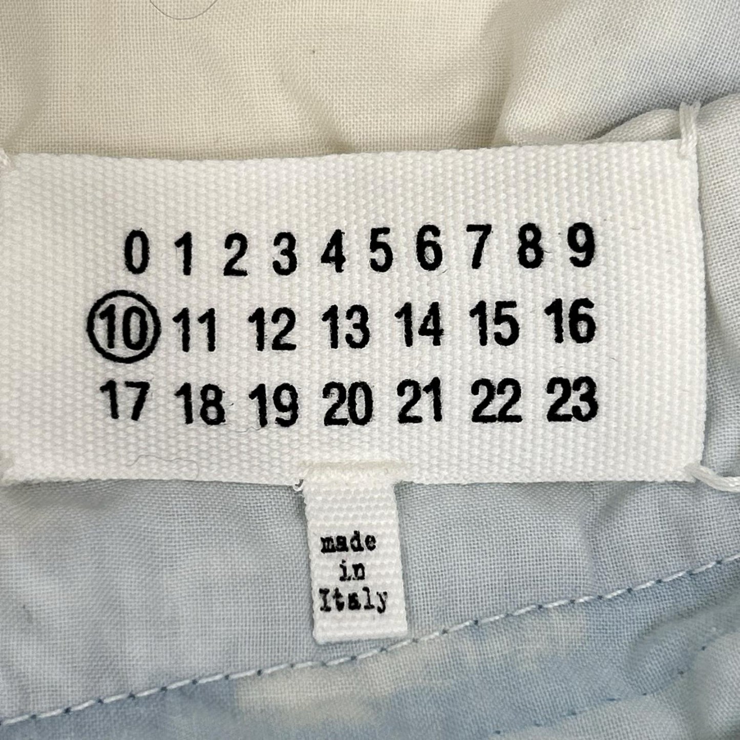 Maison margiela メゾンマルジェラ 20年製 S30LA0172 ブルー×ホワイト コーティング カットオフデニム ボトムス