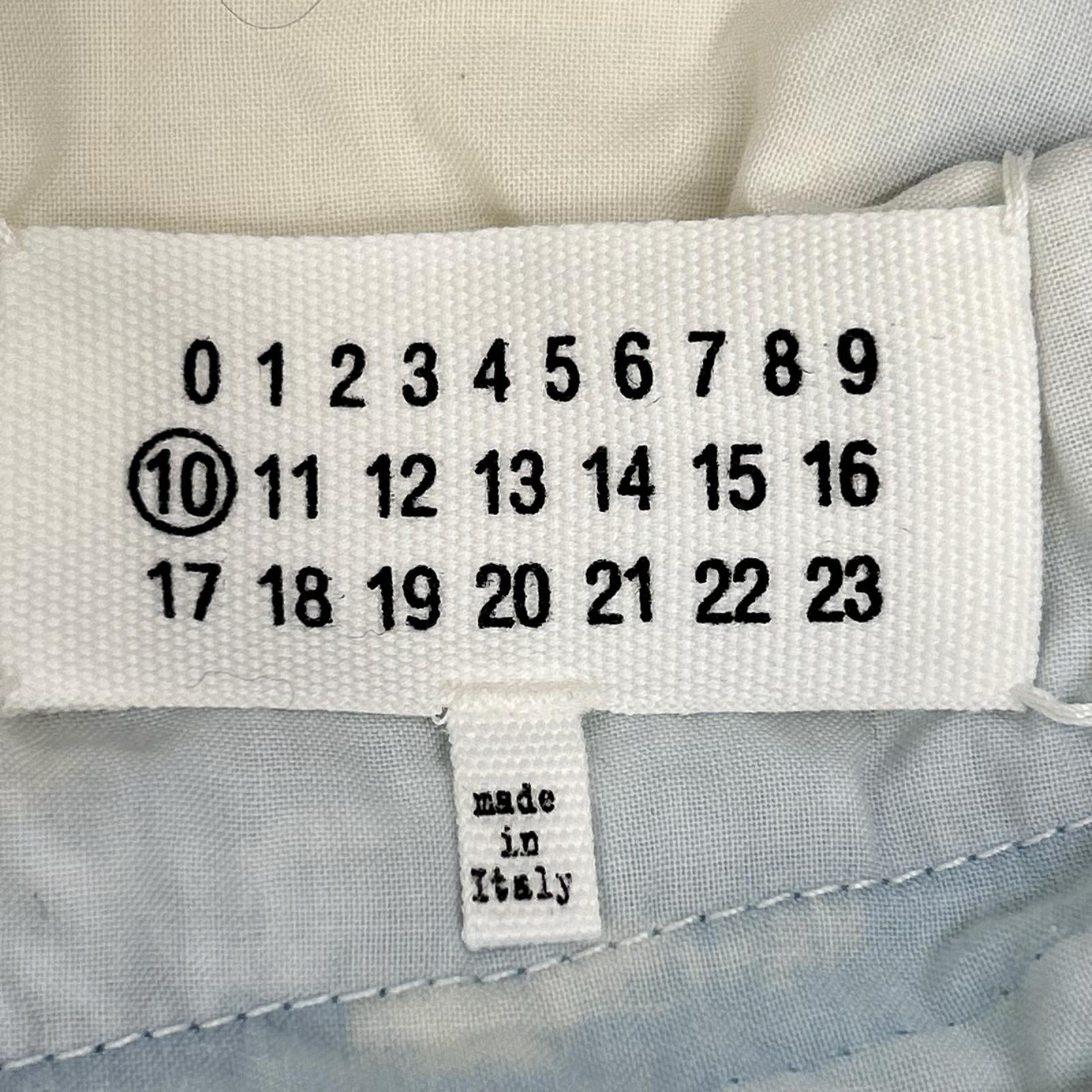 Maison margiela メゾンマルジェラ 20年製 S30LA0172 ブルー×ホワイト コーティング カットオフデニム ボトムス