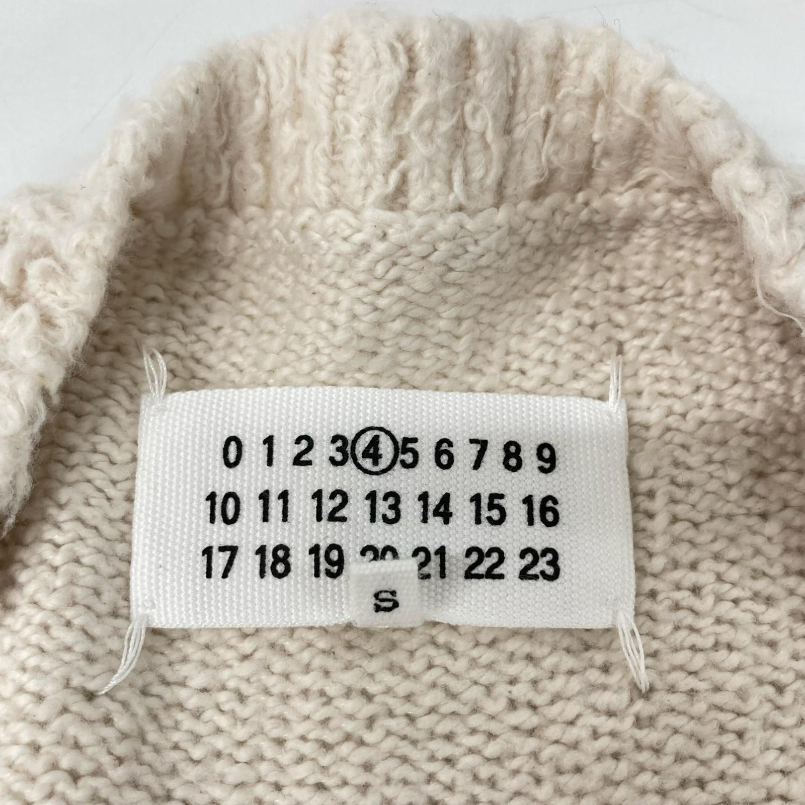 Maison margiela メゾンマルジェラ 21年製 S51GP0211 ホワイト ピリング加工ニット トップス