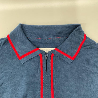 Maison margiela メゾンマルジェラ 21年製 S50HA0979 ネイビー COTTON KNIT ポロシャツ トップス