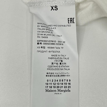 Maison margiela メゾンマルジェラ 21年製 S50GC0663 ホワイト AIDS エイズ Tシャツ トップス