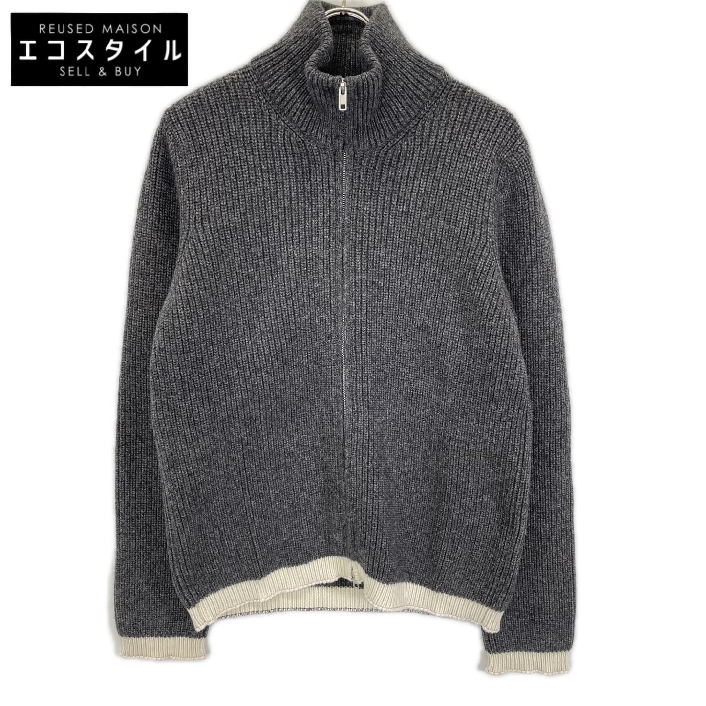 Maison margiela メゾンマルジェラ 21年製 S50GP0239 グレー アルパカ混 ドライバーズニット トップス