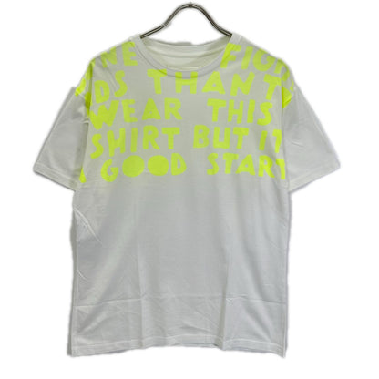 Maison margiela メゾンマルジェラ 19年製 S51GC0427 ホワイト イエロープリント AIDS エイズ Tシャツ トップス