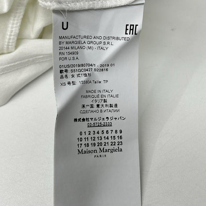 Maison margiela メゾンマルジェラ 19年製 S51GC0427 ホワイト イエロープリント AIDS エイズ Tシャツ トップス