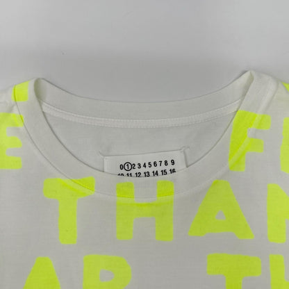 Maison margiela メゾンマルジェラ 19年製 S51GC0427 ホワイト イエロープリント AIDS エイズ Tシャツ トップス