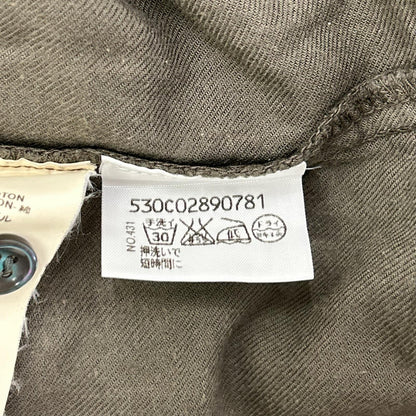 MARTIN MARGIELA マルタンマルジェラ 02年 ここのえ カーキ コットンレーヨン フラップポケットシャツ トップス
