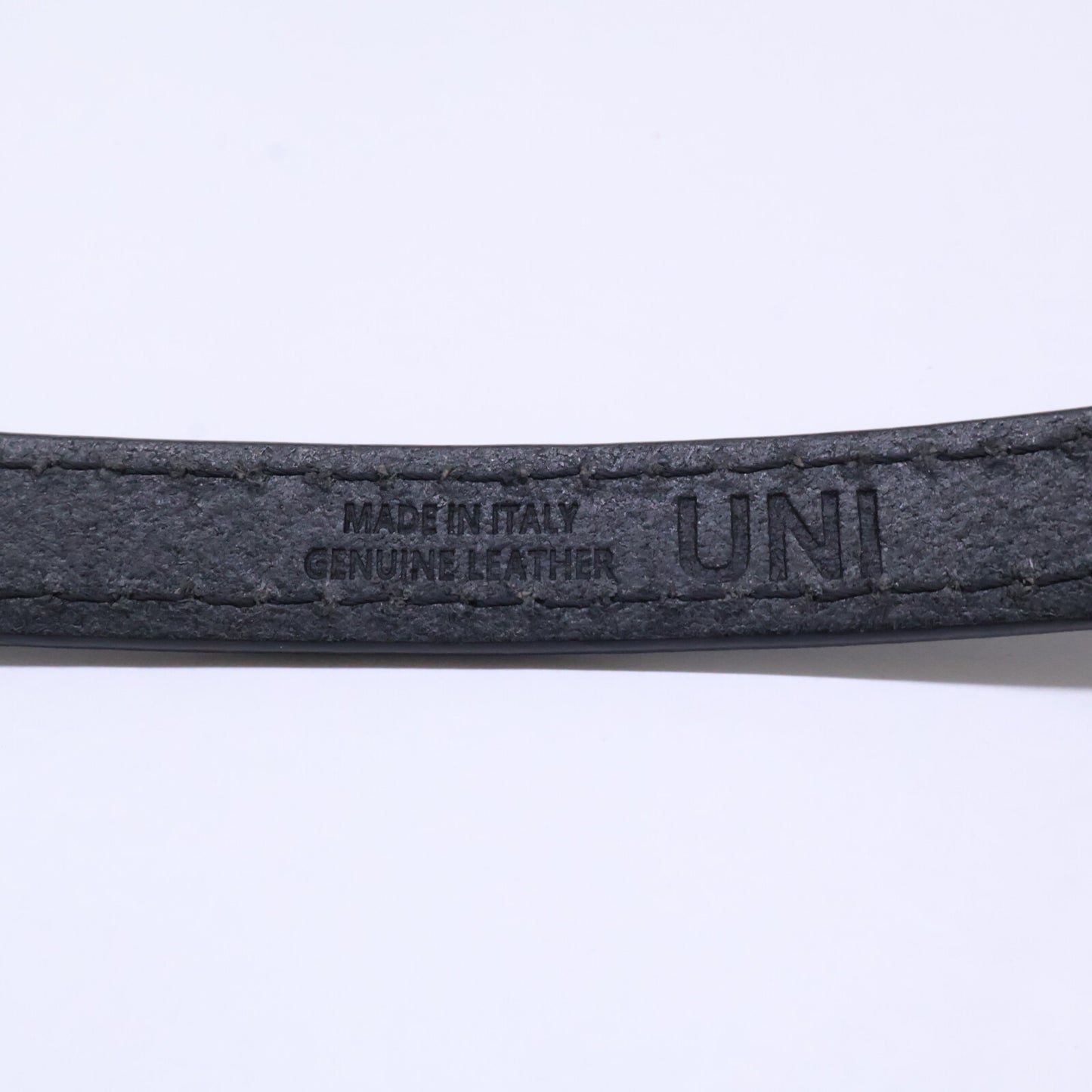 Maison margiela メゾンマルジェラ 【美品】ホワイトステッチ レザー 二重 ナロー ベルト