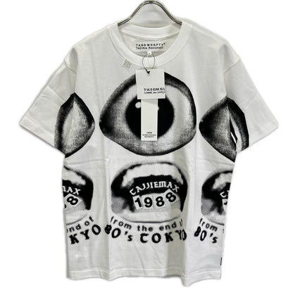 TAGS WKGPTY タグス ワーキングパーティ ×TAJIMA KAZUNARI ホワイト 80s TOKYO プリントTシャツ トップス