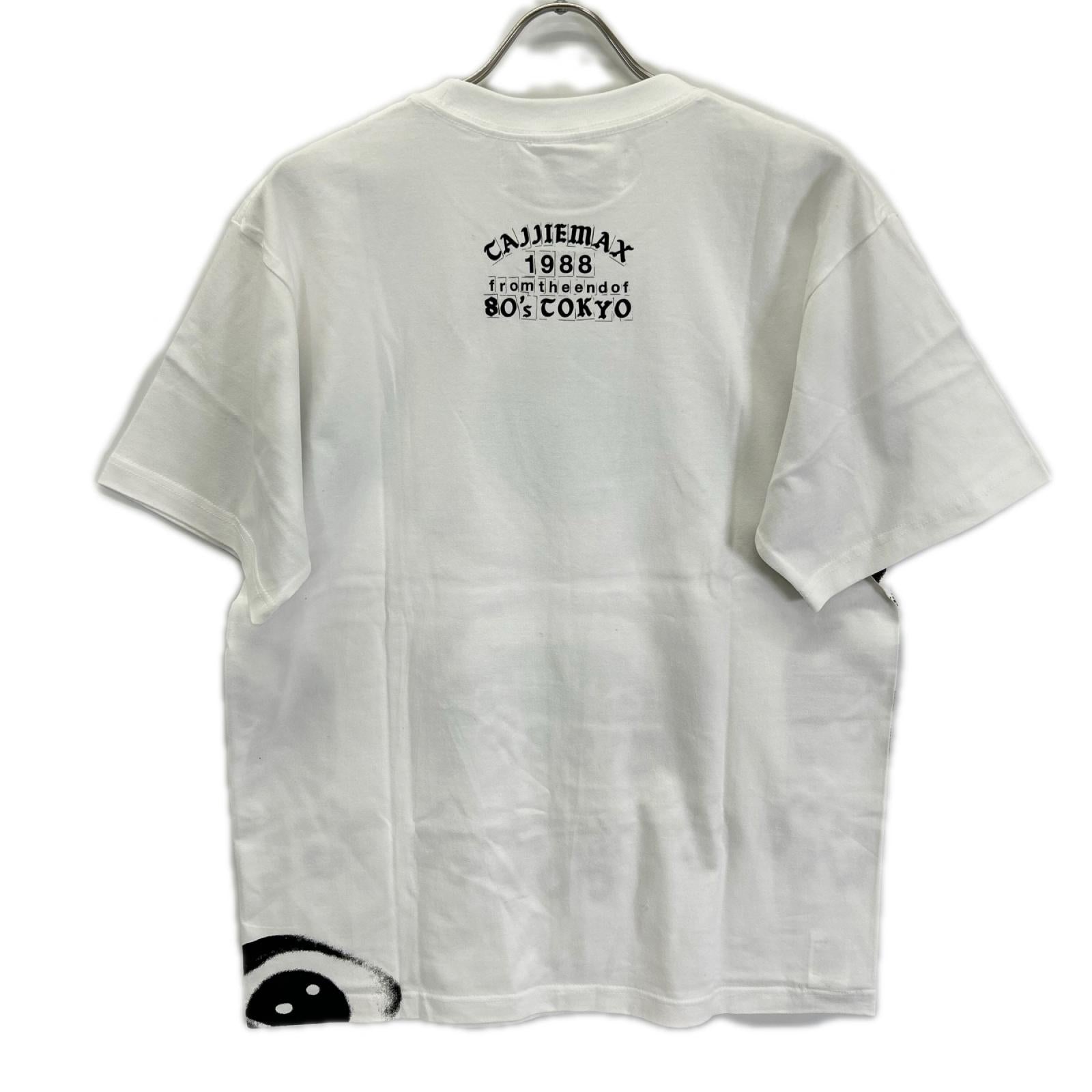 TAGS WKGPTY タグス ワーキングパーティ ×TAJIMA KAZUNARI ホワイト 80s TOKYO プリントTシャツ トップス