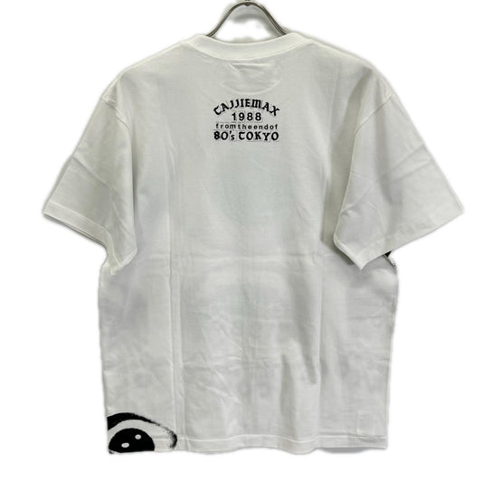 TAGS WKGPTY タグス ワーキングパーティ ×TAJIMA KAZUNARI ホワイト 80s TOKYO プリントTシャツ トップス