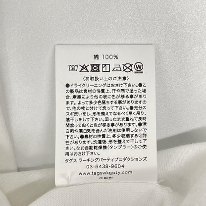 TAGS WKGPTY タグス ワーキングパーティ ×Mauritshuis ホワイト 真珠の耳飾りの女 プリントTシャツ トップス