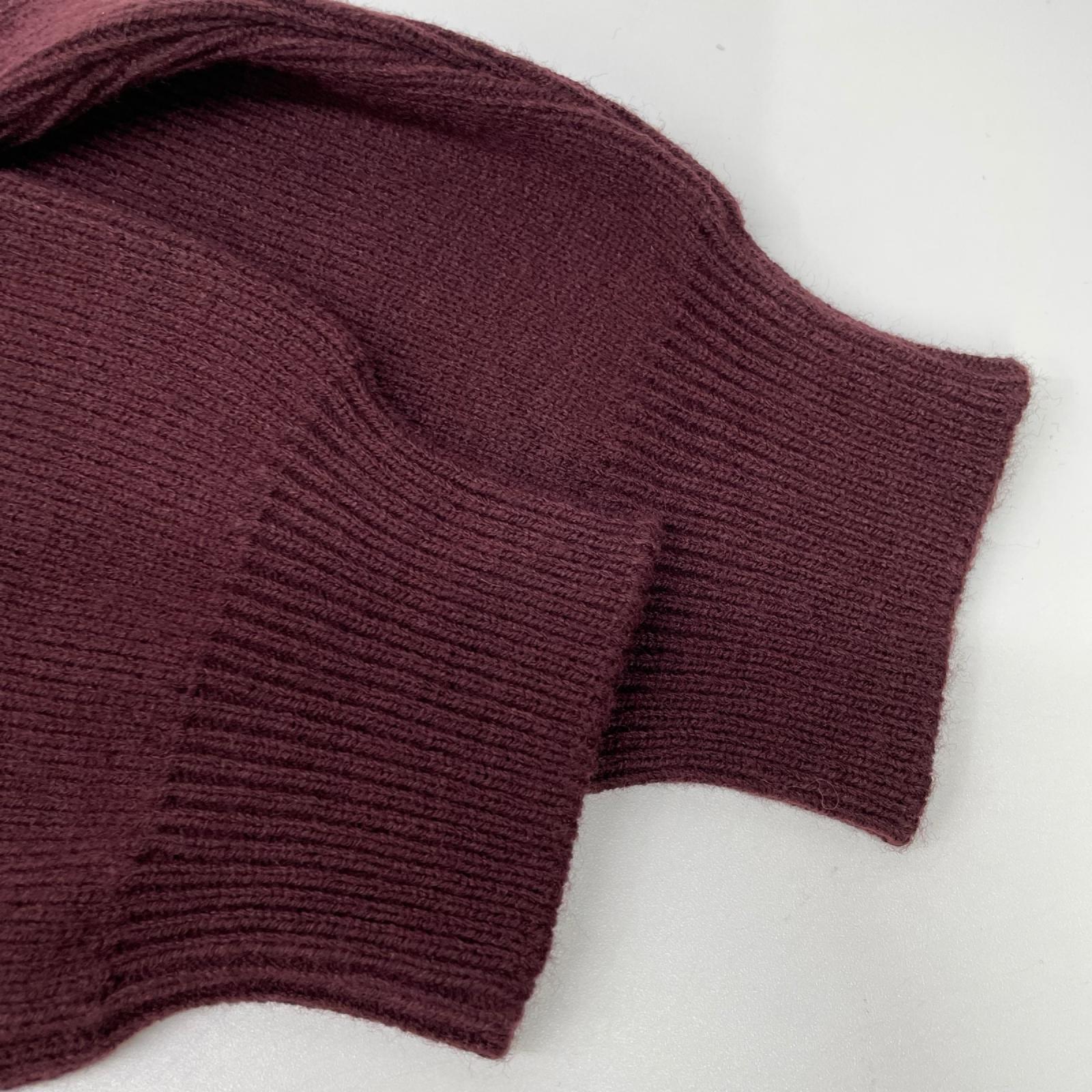 CDG シーディージー 24AW SN-N009 バーガンディ プリント クルーネックニットトップス トップス