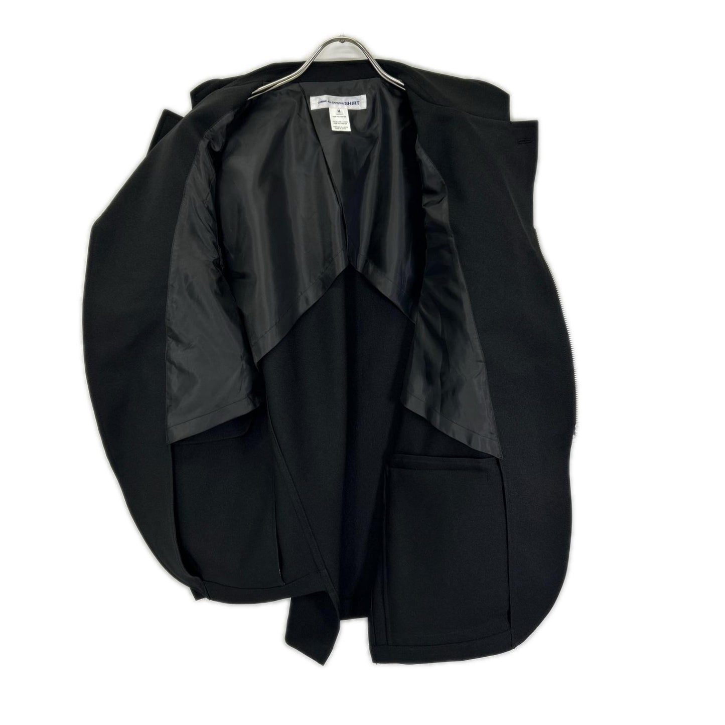COMMEdesGARCONS SHIRT コムデギャルソンシャツ 26SS FQ-J503 ブラック 捻じれアシンメトリージャケット ジャケット