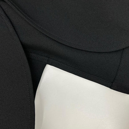 COMMEdesGARCONS SHIRT コムデギャルソンシャツ 26SS FQ-J503 ブラック 捻じれアシンメトリージャケット ジャケット