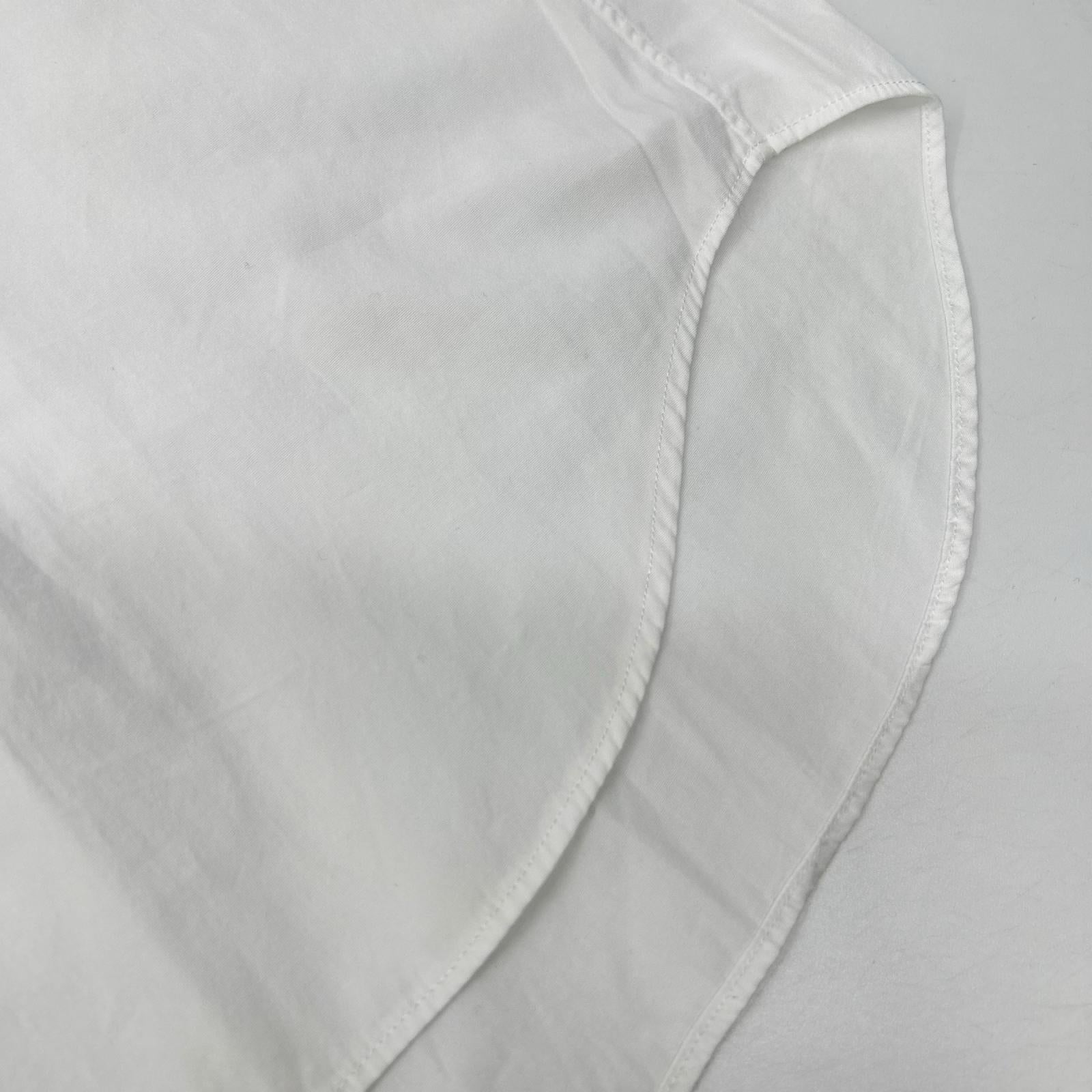 COMMEdesGARCONS SHIRT コムデギャルソンシャツ 18AW FZ-B223 ホワイト ラウンドカラー コットン ドレスシャツ トップス