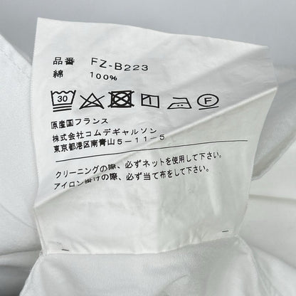 COMMEdesGARCONS SHIRT コムデギャルソンシャツ 18AW FZ-B223 ホワイト ラウンドカラー コットン ドレスシャツ トップス