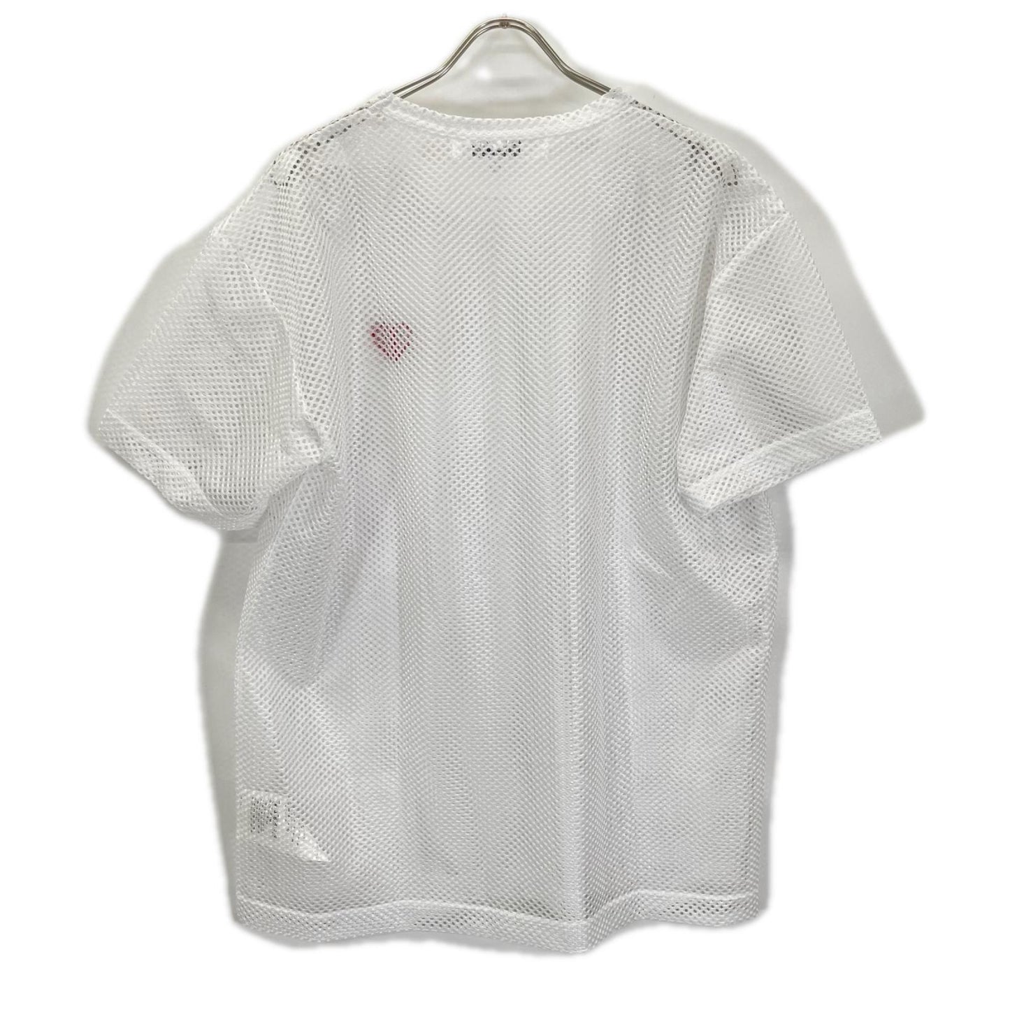PLAYCOMMEdesGARCONS プレイコムデギャルソン 26SS AX-T351 ホワイト RED EMBLEM MESH TEE Tシャツ トップス