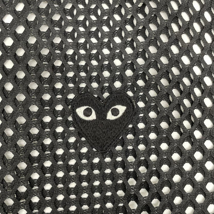 PLAYCOMMEdesGARCONS プレイコムデギャルソン 26SS AX-T352 ブラック BLACK EMBLEM MESH TEE Tシャツ トップス