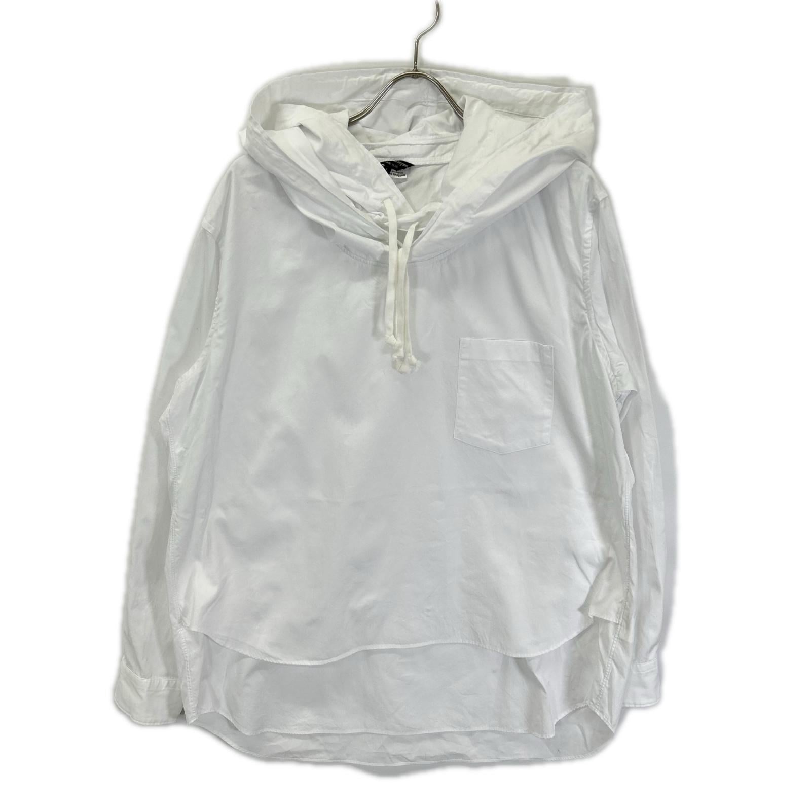 COMMEdesGARCONS HOMME PLUS コムデギャルソンオムプリュス 26SS PQ-B019 ホワイト コットンダブルレイヤード パーカー トップス