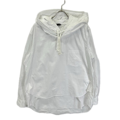 COMMEdesGARCONS HOMME PLUS コムデギャルソンオムプリュス 26SS PQ-B019 ホワイト コットンダブルレイヤード パーカー トップス