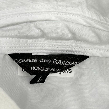 COMMEdesGARCONS HOMME PLUS コムデギャルソンオムプリュス 26SS PQ-B019 ホワイト コットンダブルレイヤード パーカー トップス