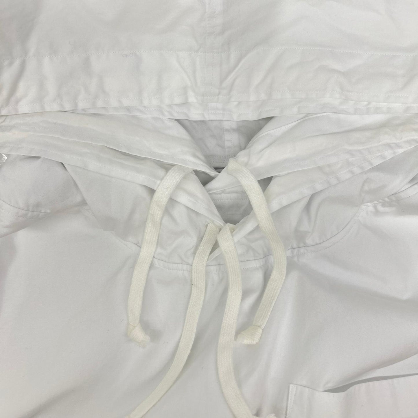 COMMEdesGARCONS HOMME PLUS コムデギャルソンオムプリュス 26SS PQ-B019 ホワイト コットンダブルレイヤード パーカー トップス