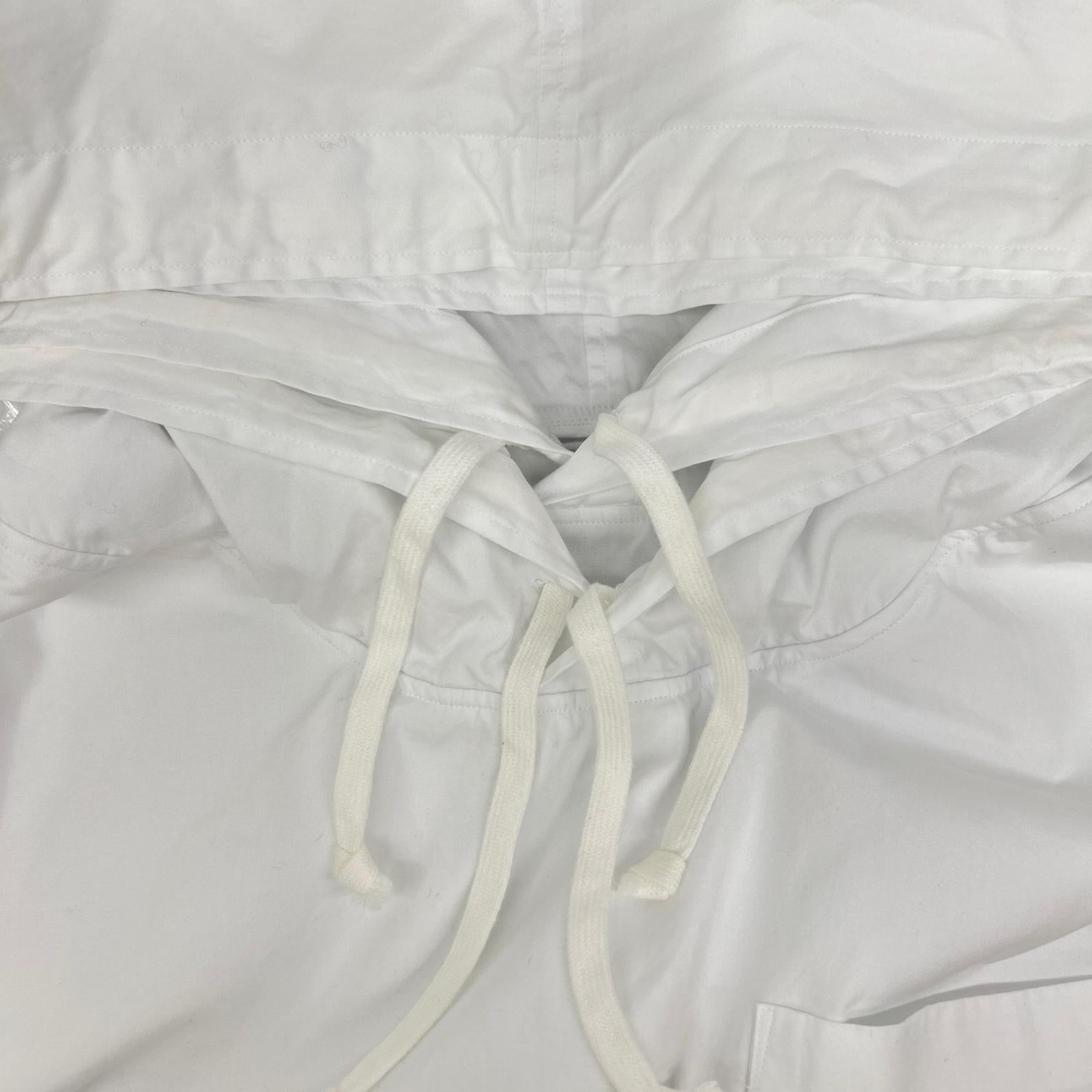 COMMEdesGARCONS HOMME PLUS コムデギャルソンオムプリュス 26SS PQ-B019 ホワイト コットンダブルレイヤード パーカー トップス
