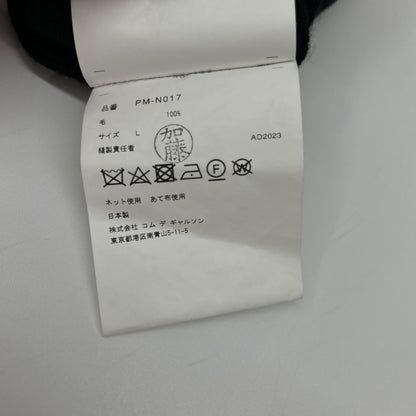 COMMEdesGARCONS HOMME PLUS コムデギャルソンオムプリュス 24SS PM-N017 ブラック ウール ドッキング ダブルニット トップス