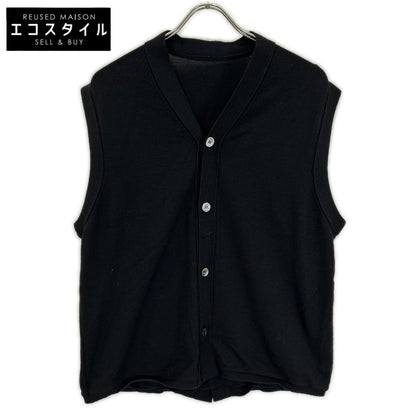 COMMEdesGARCONS HOMME PLUS コムデギャルソンオムプリュス 24SS PM-N019 ブラック ウール ドッキングダブルニットベスト ベスト