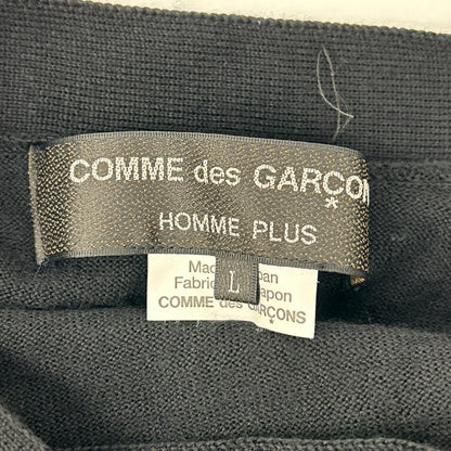COMMEdesGARCONS HOMME PLUS コムデギャルソンオムプリュス 24SS PM-N019 ブラック ウール ドッキングダブルニットベスト ベスト