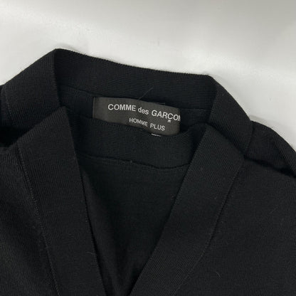 COMMEdesGARCONS HOMME PLUS コムデギャルソンオムプリュス 24SS PM-N019 ブラック ウール ドッキングダブルニットベスト ベスト