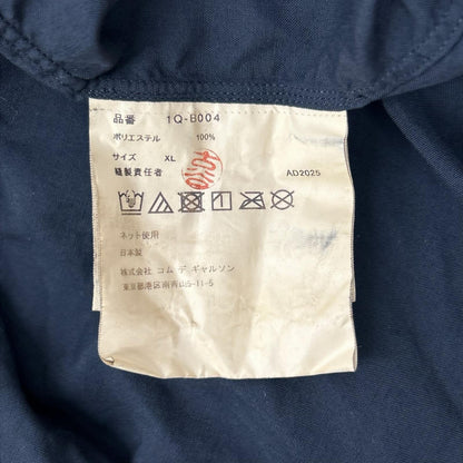 BLACKCOMMEdesGARCONS ブラックコムデギャルソン 26SS 1Q-B004 ブラック エステルスパンブロード 製品後加工シャツ トップス