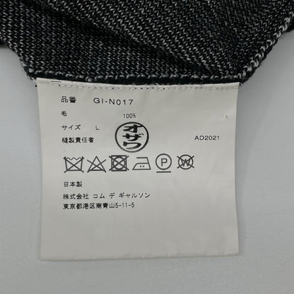 COMMEdesGARCONS コムデギャルソン 22SS GI-N017 ブラック ロゴ ジャガード ニットトップス トップス