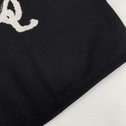 COMMEdesGARCONS コムデギャルソン 22SS GI-N017 ブラック ロゴ ジャガード ニットトップス トップス