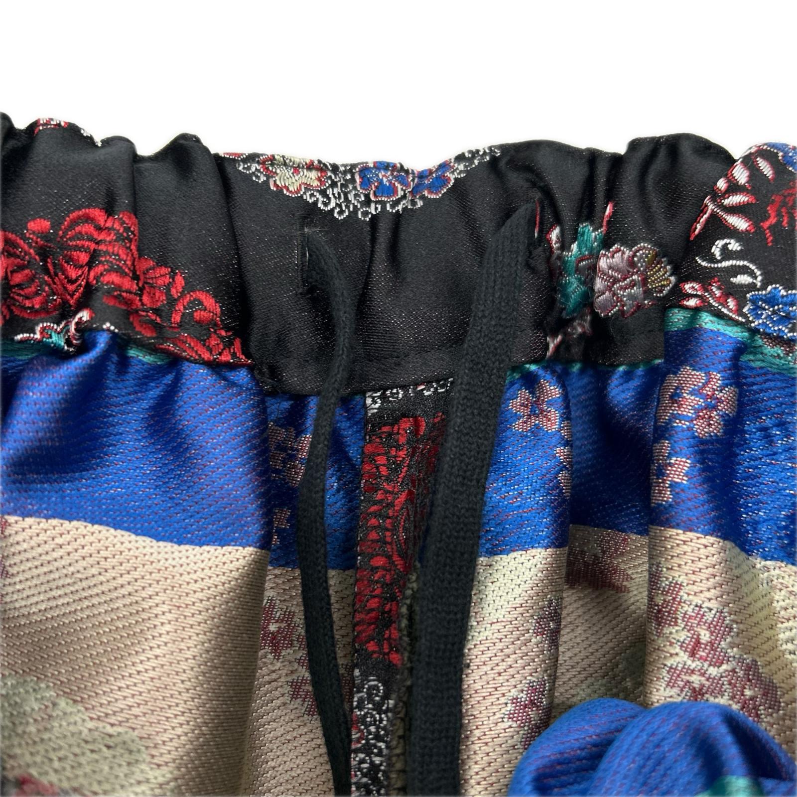COMMEdesGARCONS コムデギャルソン 25SS GO-P001 ブラック 紋章 総柄 スウェットパンツ ボトムス