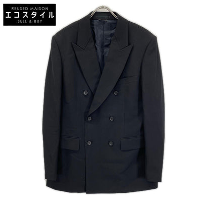 COMMEdesGARCONS HOMME DEUX コムデギャルソンオムドゥ 24SS DM-J042 ブラック ウール 袖ジップ ダブルジャケット ジャケット