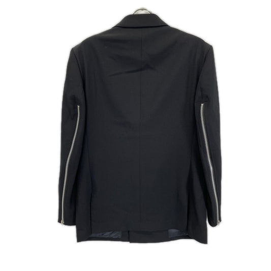 COMMEdesGARCONS HOMME DEUX コムデギャルソンオムドゥ 24SS DM-J042 ブラック ウール 袖ジップ ダブルジャケット ジャケット