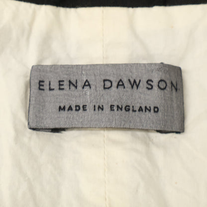 ELENA DAWSON エレナドーソン 【美品】AD2020 QE-J018 リネンｘモヘア カットオフ テーラードジャケット ジャケット