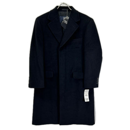 Burberry LONDON バーバリーロンドン 04年製 BBC63-702-09 ブラック カシミヤ×アンゴラ 裏地チェック チェスターコート コート